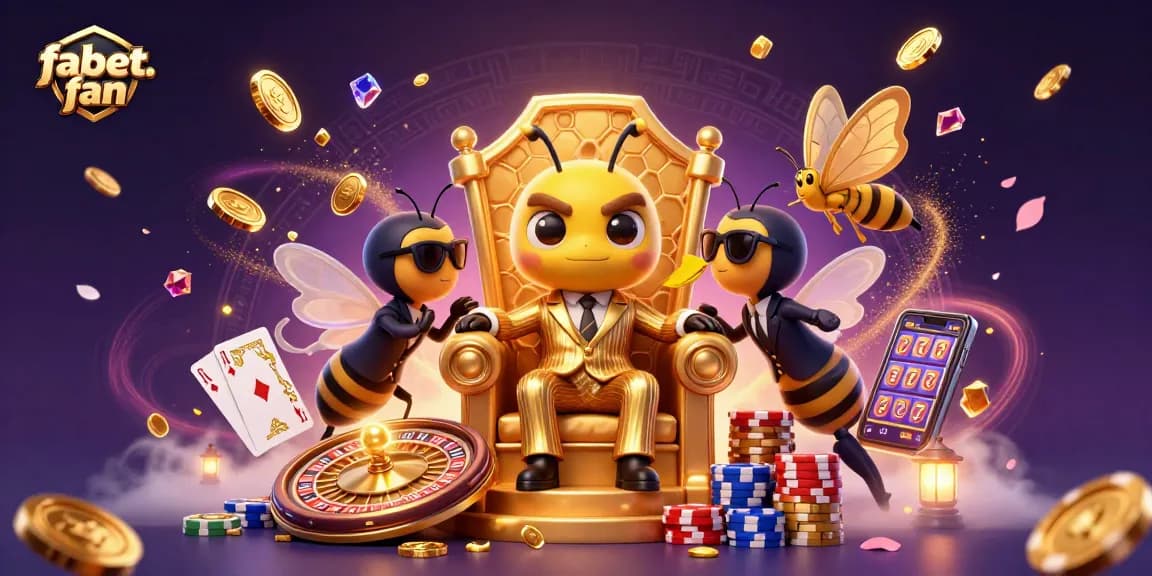 Experience the excitement at fabet. fan with our dynamic casino scene featuring golden coins and engaging game elements.