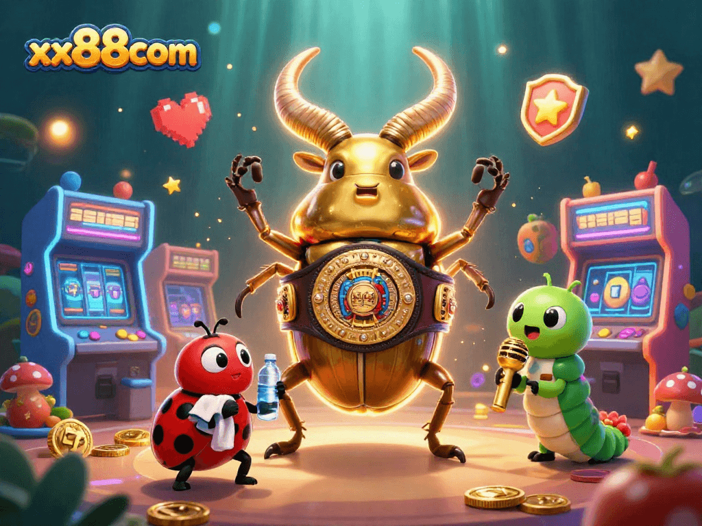 Experience thrilling slots action with xx88com featuring colorful characters and vibrant casino elements.