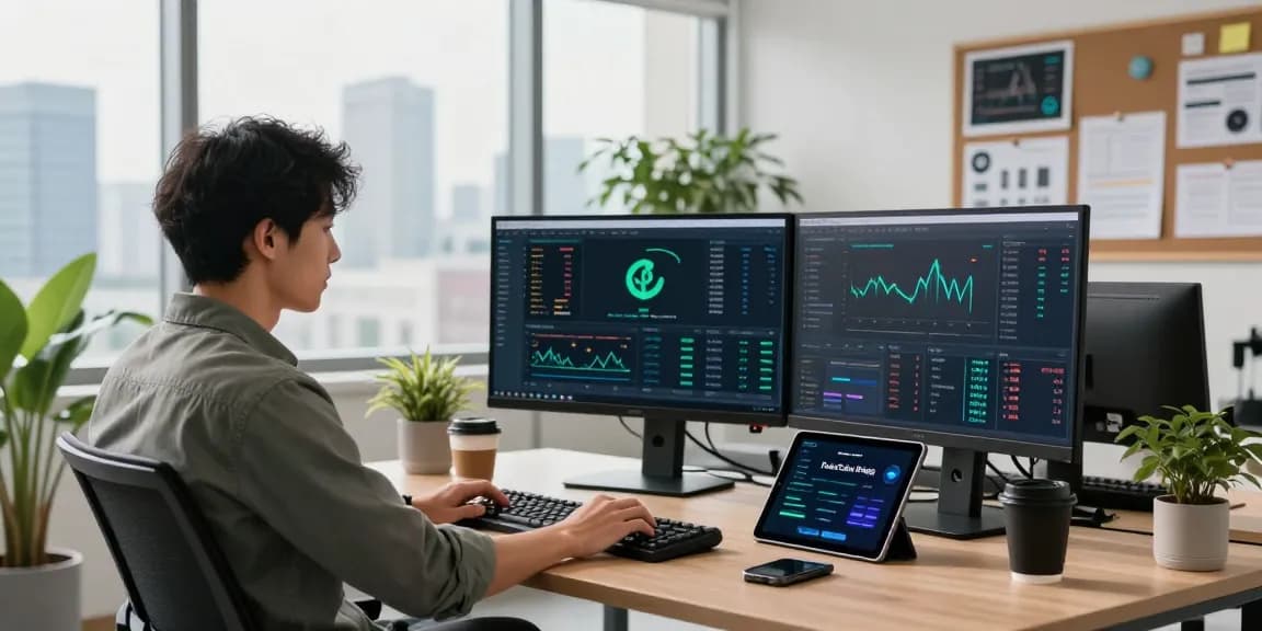 Efficient PulseChain Bridge process illustrated in a modern cryptocurrency trading environment