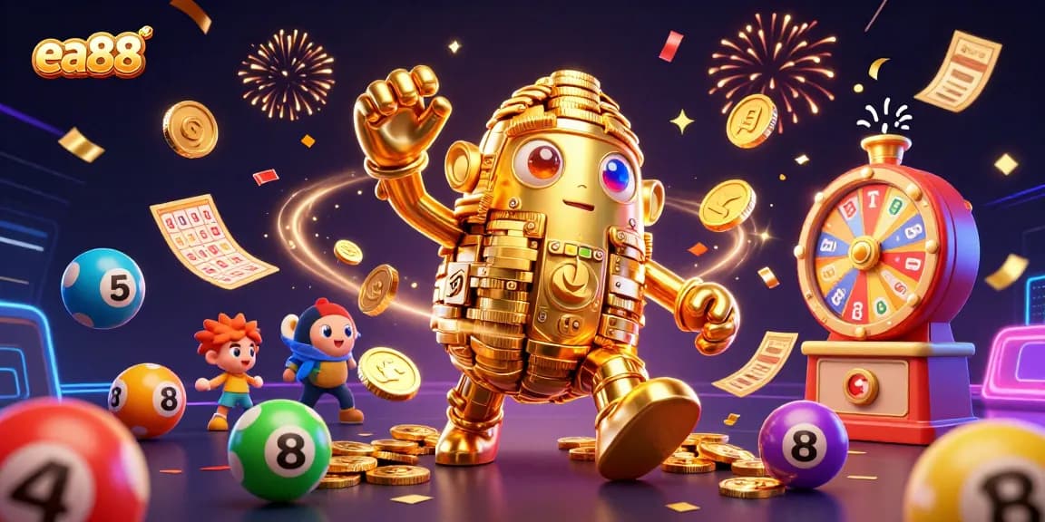Spin the colorful lottery balls with ea88 for exciting wins and endless fun!