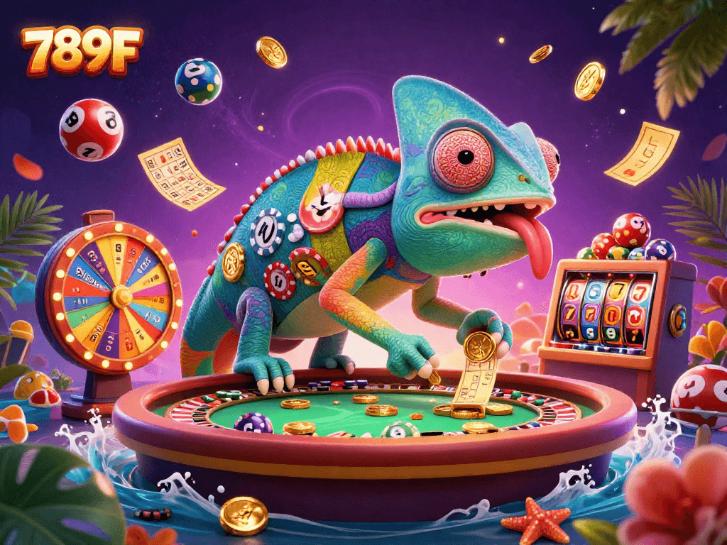 Experience thrilling gameplay at 789F with vibrant slots, dynamic lottery balls, and an engaging casino atmosphere.