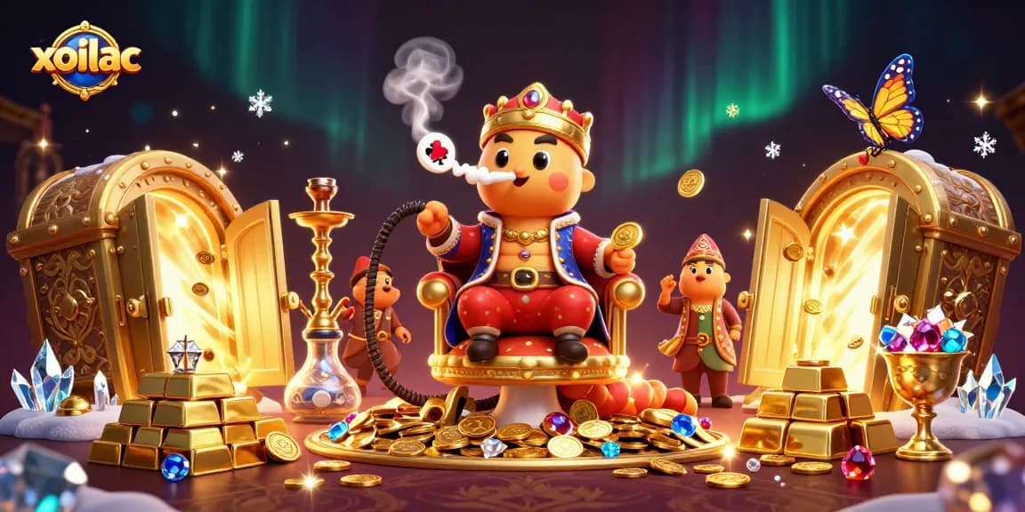 Experience the thrilling xoilac journey with vibrant casino characters and treasures.