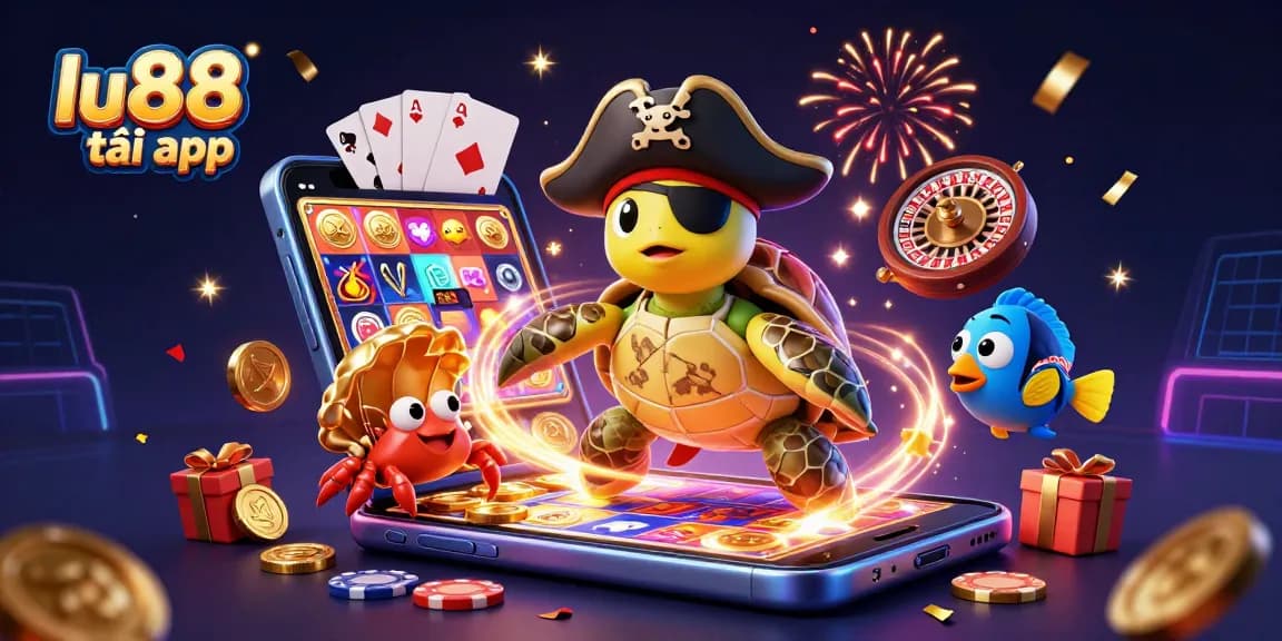Engage with the exciting world of online gaming with lu88 tải app featuring vibrant casino elements.