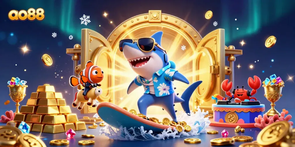 Experience the excitement of gambling at ao88 with vibrant visuals and engaging characters.