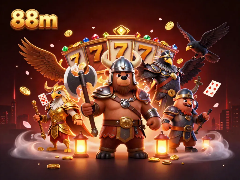 Experience thrilling gameplay at 88m with Viking-themed slots and dynamic prizes.