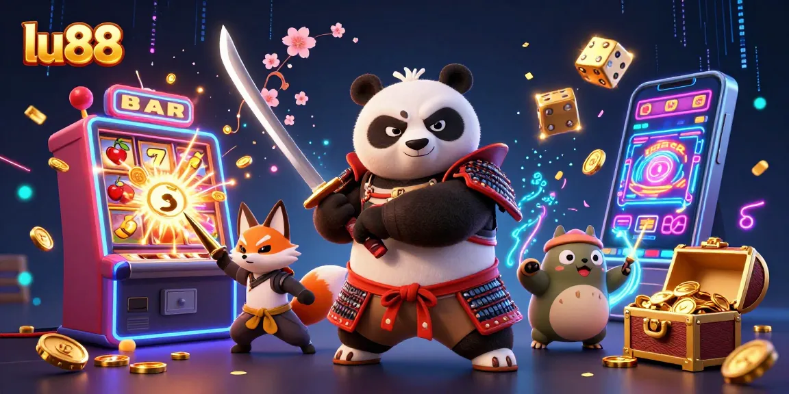 Experience the excitement at lu88 with a thrilling jackpot and dynamic characters in a vibrant casino scene.