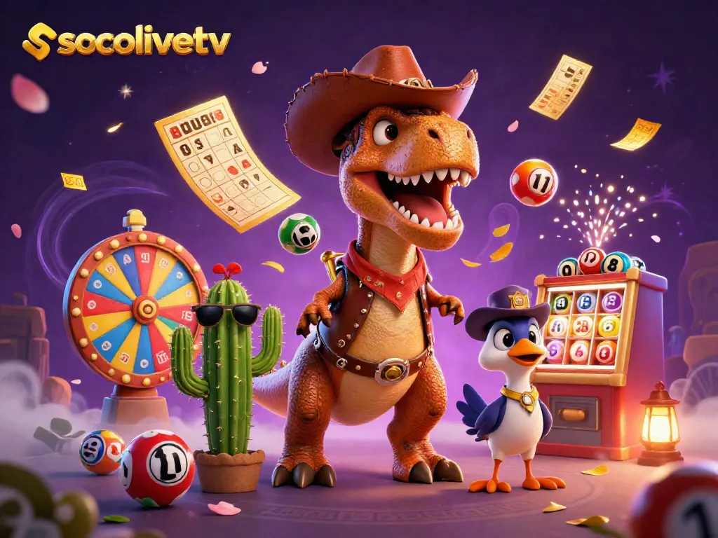 Experience live sports viewing on socolivetv with vibrant dynamic gaming elements and exciting character action