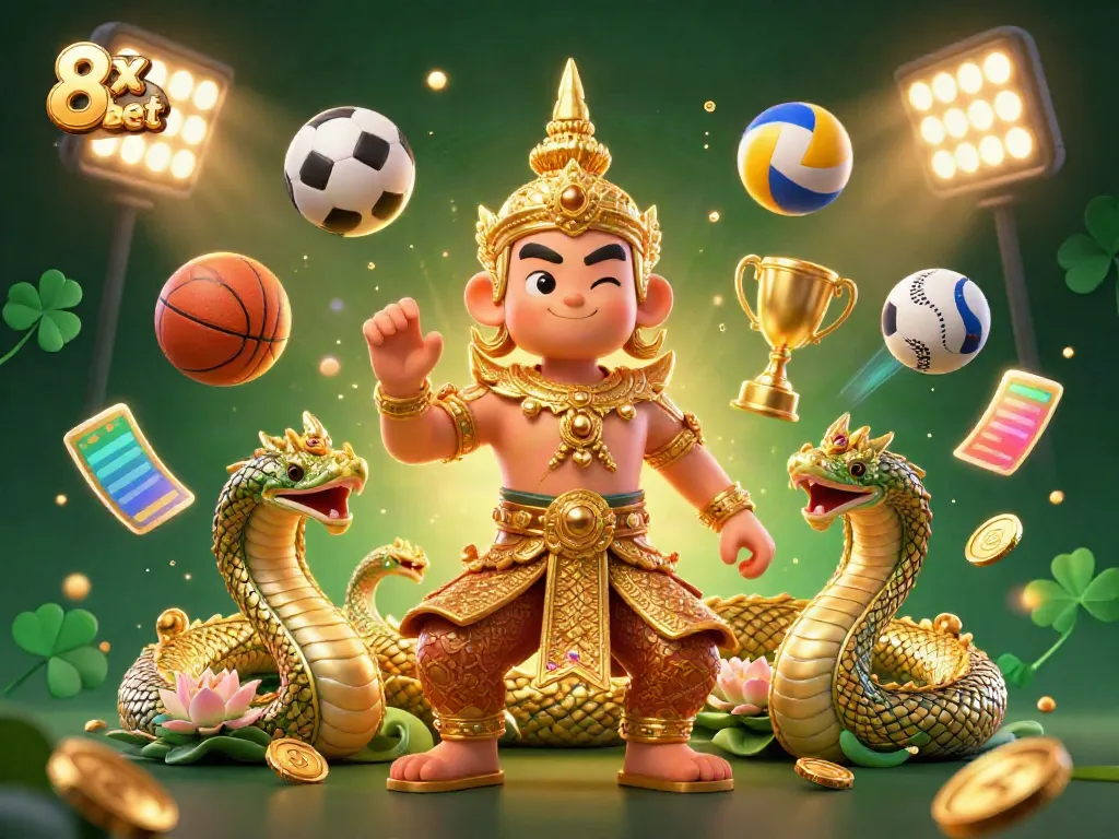 Engage with the exciting world of 8x bet featuring gold-armored guardian and immersive gambling elements.
