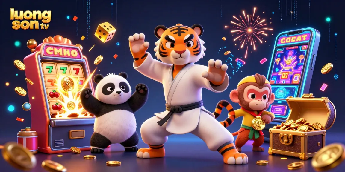 Experience thrilling live betting with luong son tv featuring dynamic casino elements and vibrant characters.