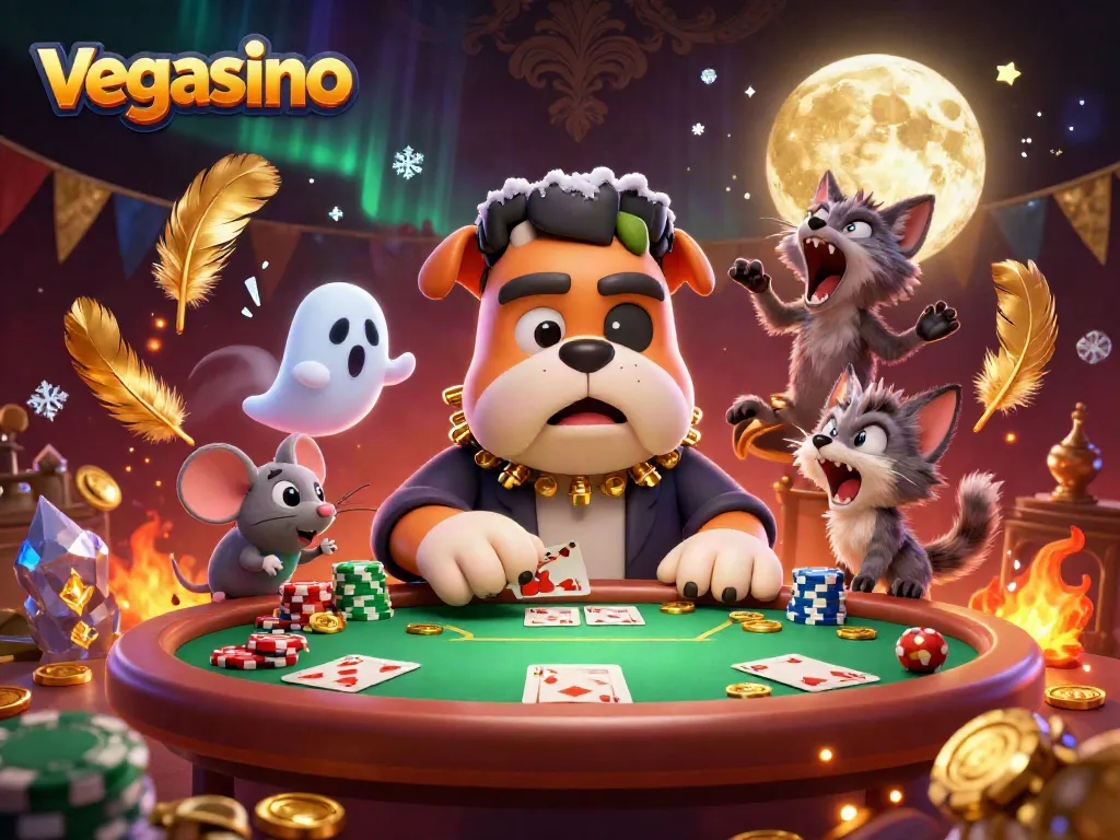 Experience thrilling action at Vegasino with unique characters and engaging casino elements.