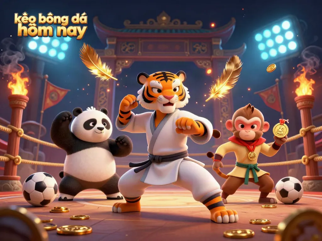 Engage with kèo bóng đá hôm nay through this vibrant 3D illustration showcasing the spirit of sports betting.