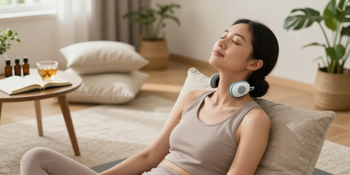 Discover the benefits of using a Vagusnerv stimulator kaufen in a serene wellness setting for relaxation and stress relief.
