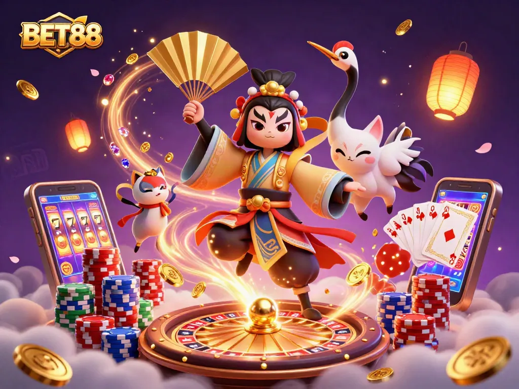 BET88 khám phá trải nghiệm sòng bạc sống động với các nhân vật và biểu tượng độc đáo.