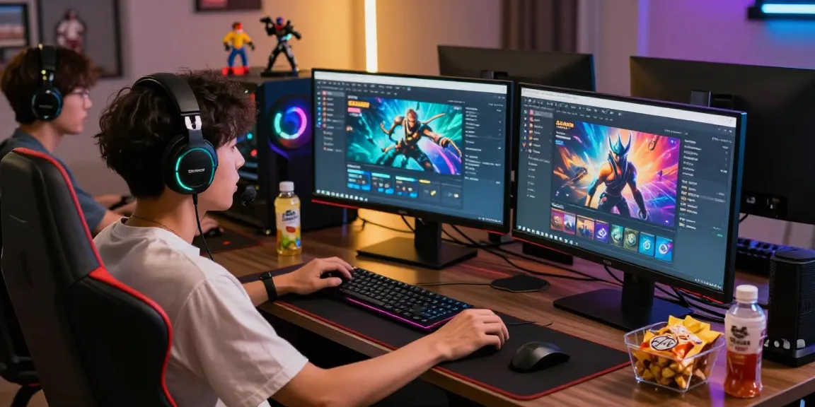 Exciting gaming setup showcasing Sunwin platform with vibrant graphics and enthusiastic player.