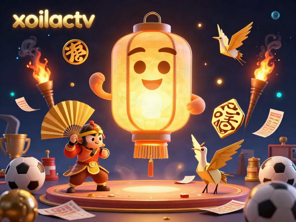 Experience thrilling betting action with xoilactv's captivating sports scene, featuring dynamic characters and vibrant elements.