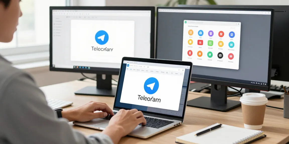 在设置Telegram中文界面的现代办公环境中，展示设置步骤和语言包。