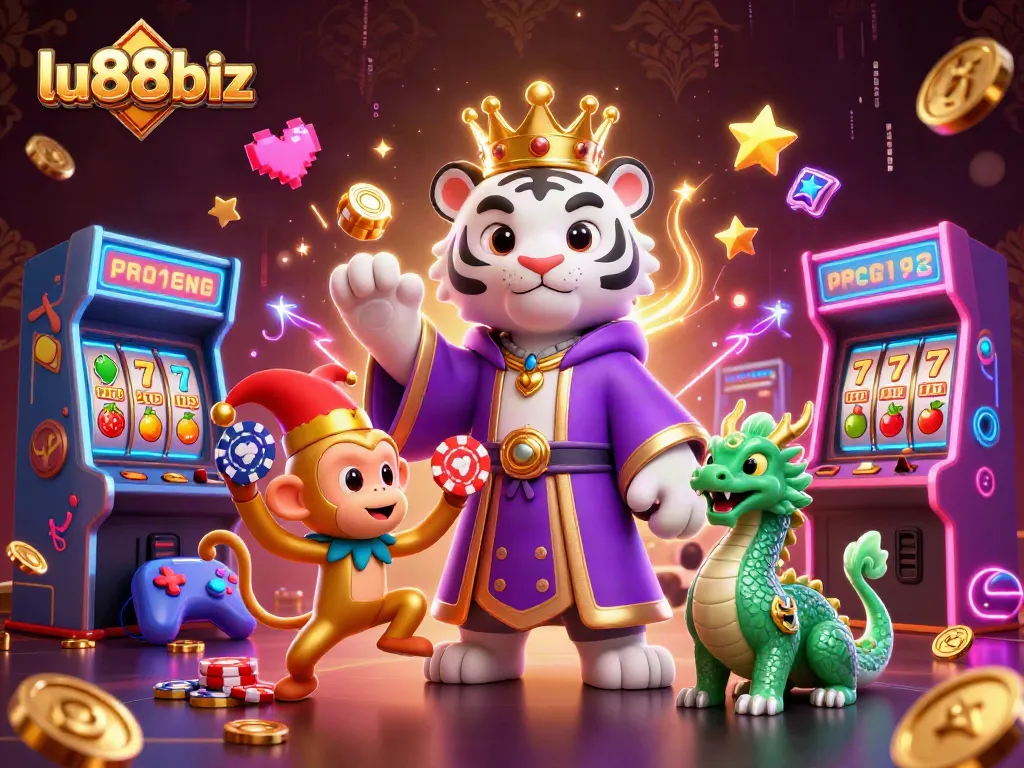 Experience thrilling gameplay at lu88biz with a vibrant casino scene full of action.