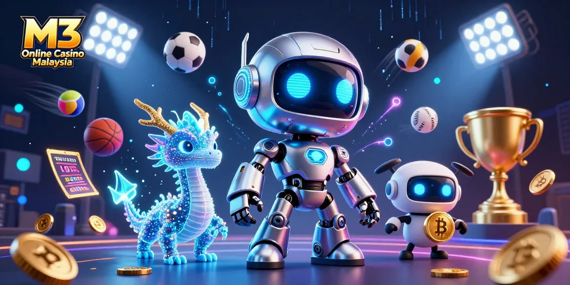 Experience the excitement of M3 Online Casino Malaysia with vibrant 3D characters and dynamic gaming elements.