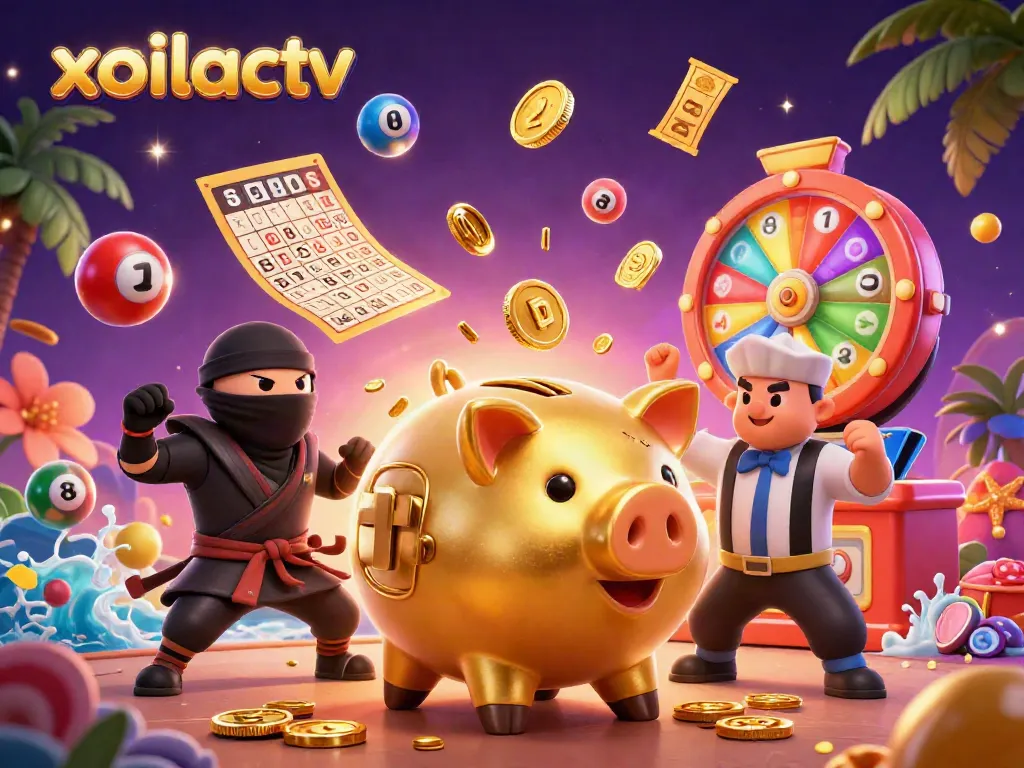 Experience thrilling betting action with xoilactv featuring dynamic characters in a vibrant casino atmosphere.