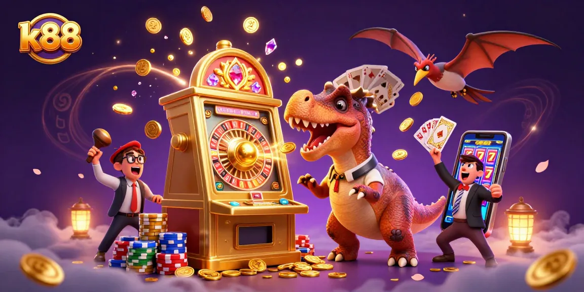 Spin the k88 jackpot with unforgettable gaming adventures at this vibrant casino scene.